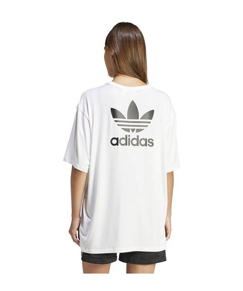 adidas trefoil t shirt damen rot weiß|adidas trefoil oversized tee.